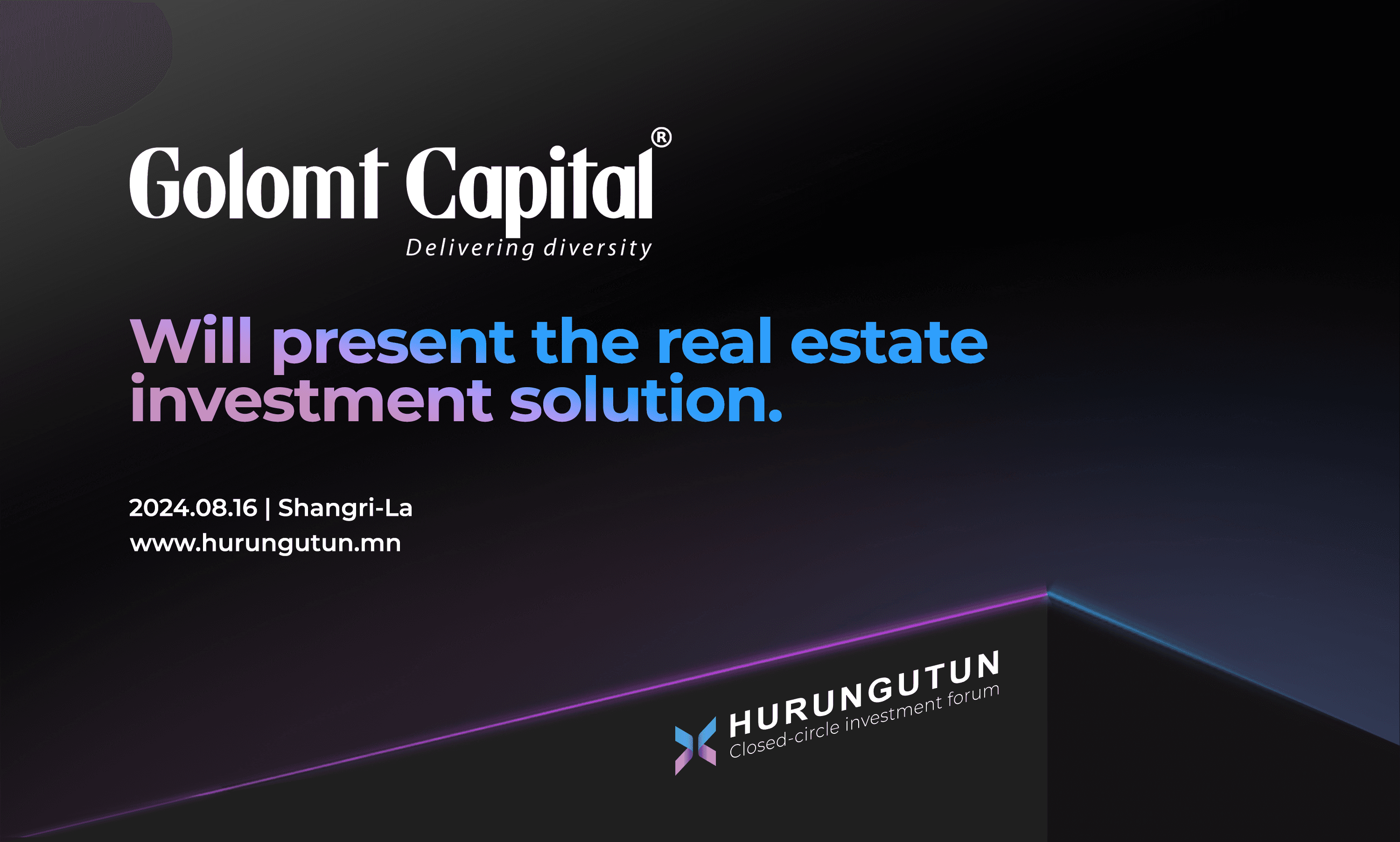 Golomt Capital Securities Company to Present High-Return Opportunities in the Real Estate Industry